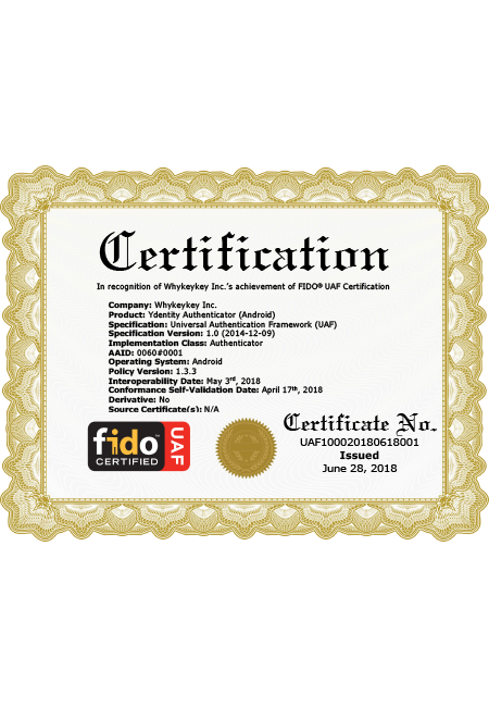FIDO UAF Android Authenticator